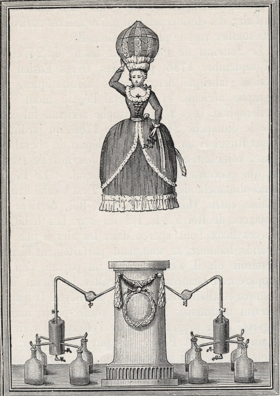 Figure aérostatique - La « Nymphe aérienne » des frères Enslen (Christian Gottfried) - Unknown artist