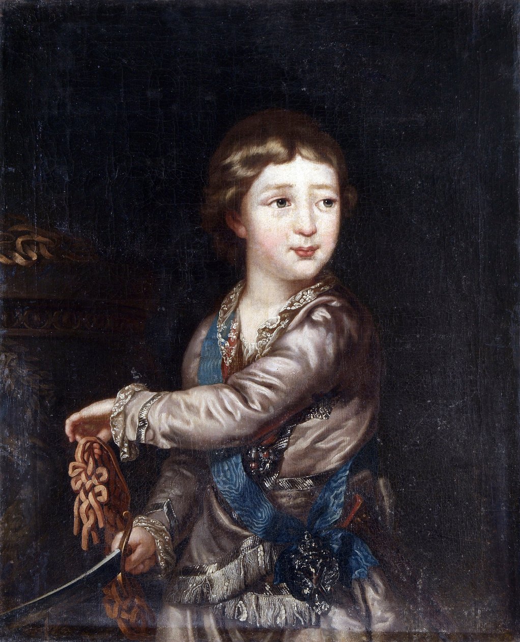 Portrait du grand-duc Alexandre Pavlovitch (1777-1825) enfant - Unknown artist