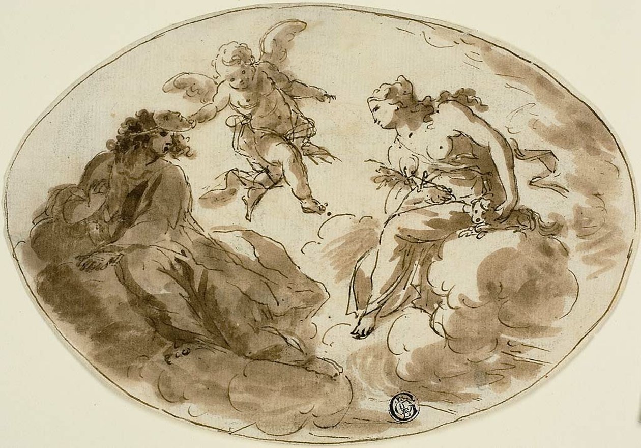 Allégorie avec figure masquée - Unknown artist