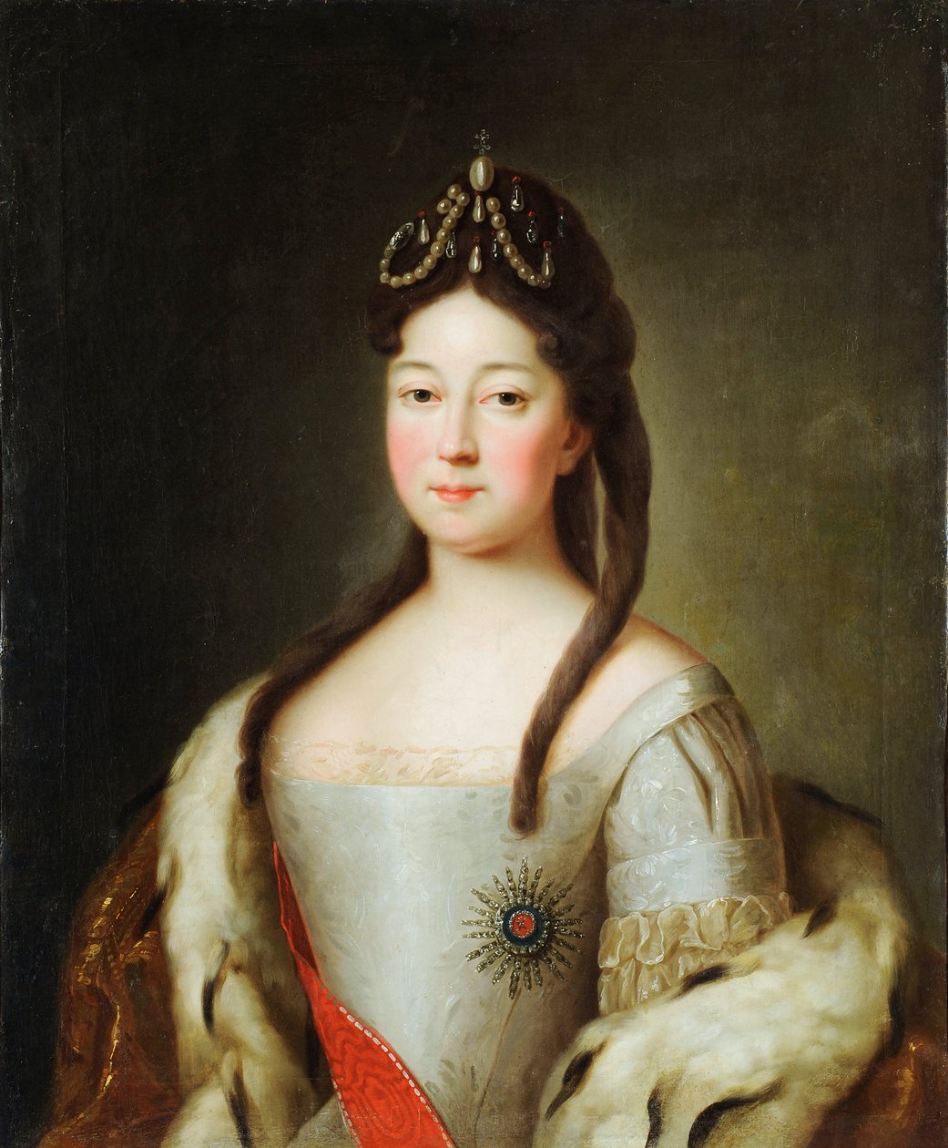 Portrait de la tsarevna Anna Petrovna de Russie (1708-1728) - Unknown artist