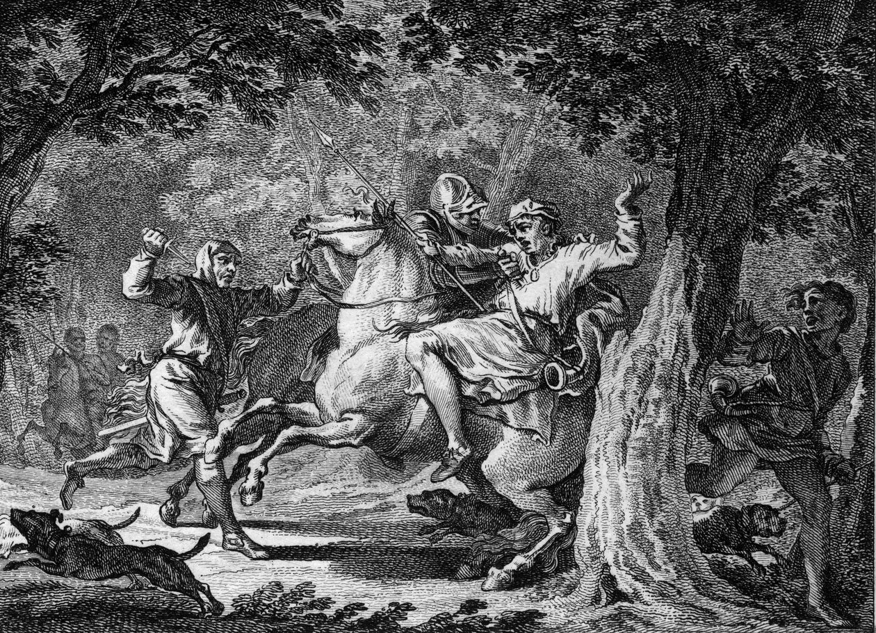 Assassinat de Childéric II, 675 : le roi des Francs (vers 653-675) a été tué dans la forêt de Lognes par Bodillon, un seigneur qu