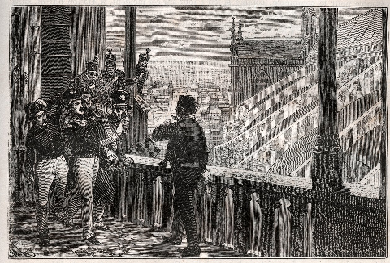 Attentats contre Louis-Philippe Ier - La conspiration des Tours de Notre-Dame (Conspiration) le 4 janvier - Unknown artist