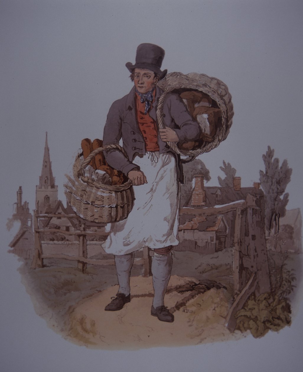 Boulanger livrant du pain, début du 19e siècle - Unknown artist
