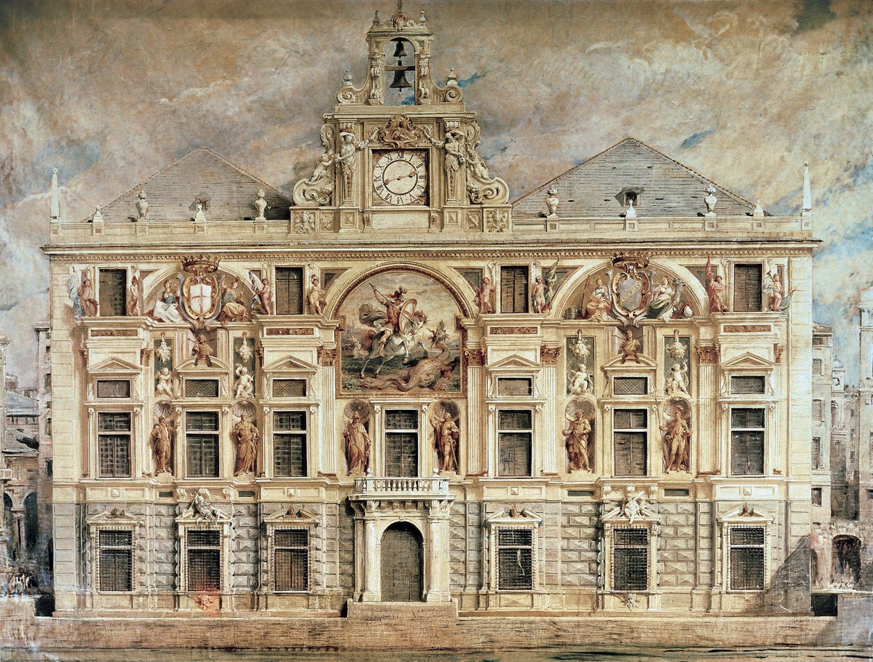 Banque de San Giorgio à Gênes, Italie - Unknown artist