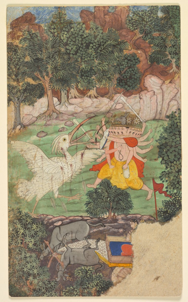 Bataille de Ravana et Jatayu, du sarga (chapitre) 49 de l