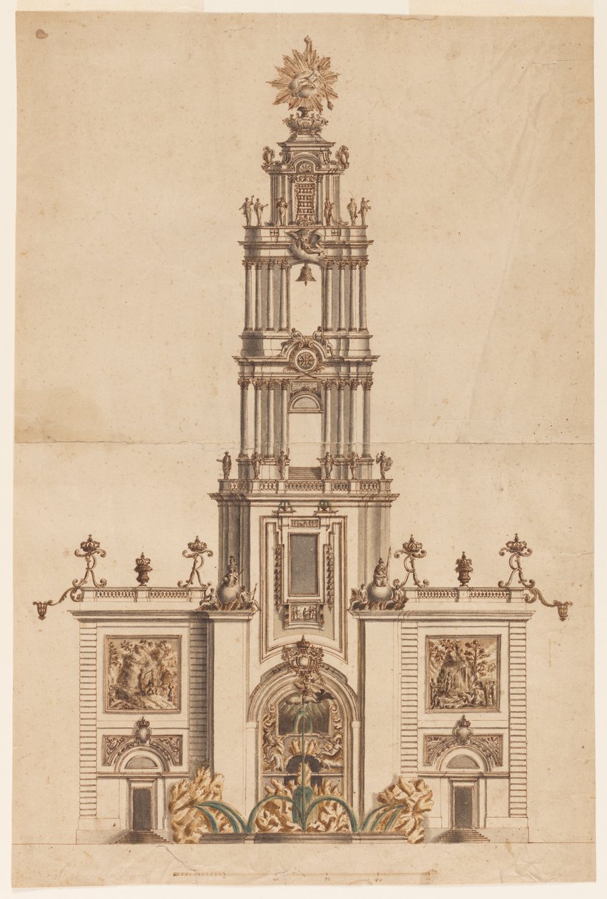 Clocher, probablement pour Ferdinand IV de Naples - Unknown artist