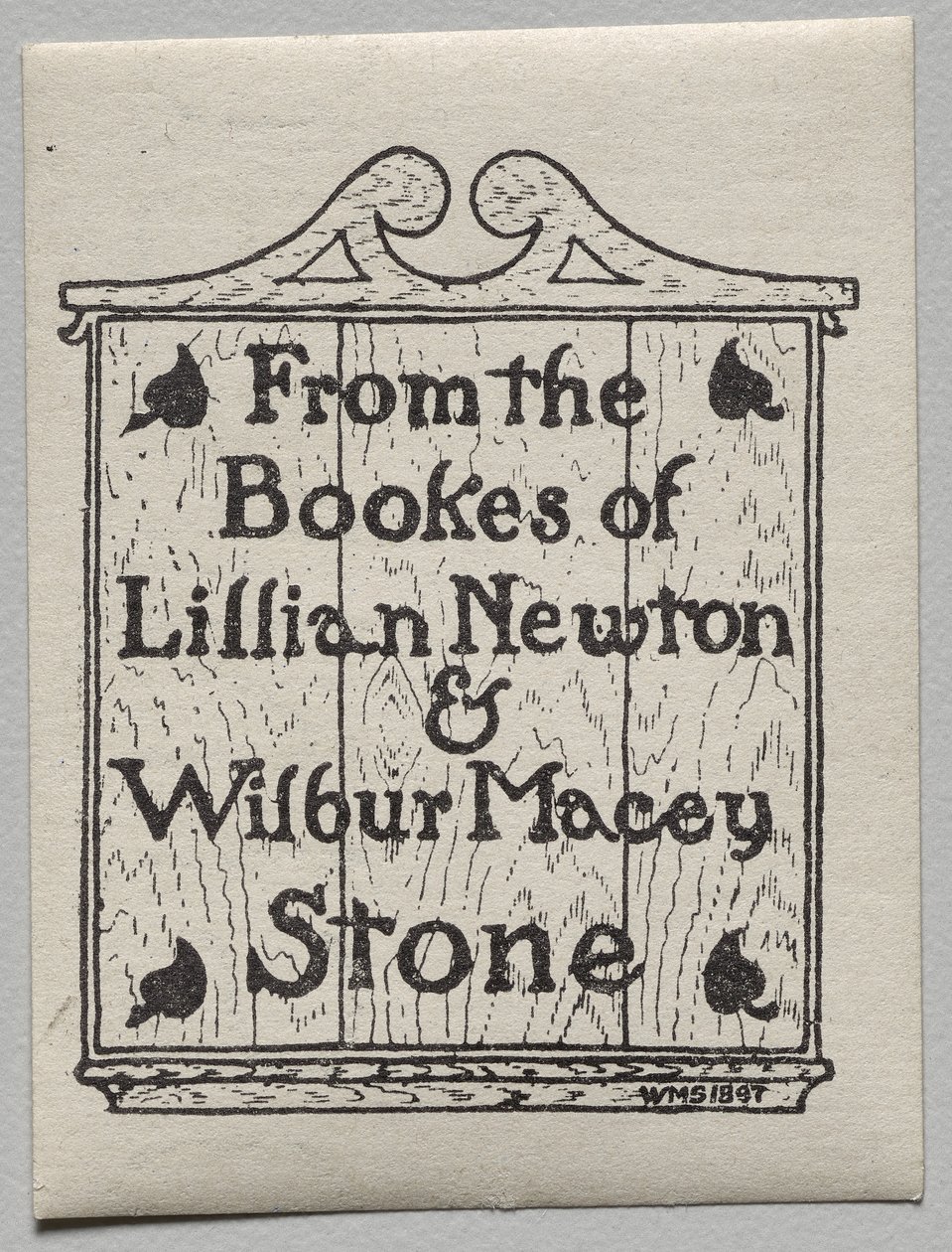 Ex-libris : Lillian Newton et Wilbur Macey Stone - Unknown artist