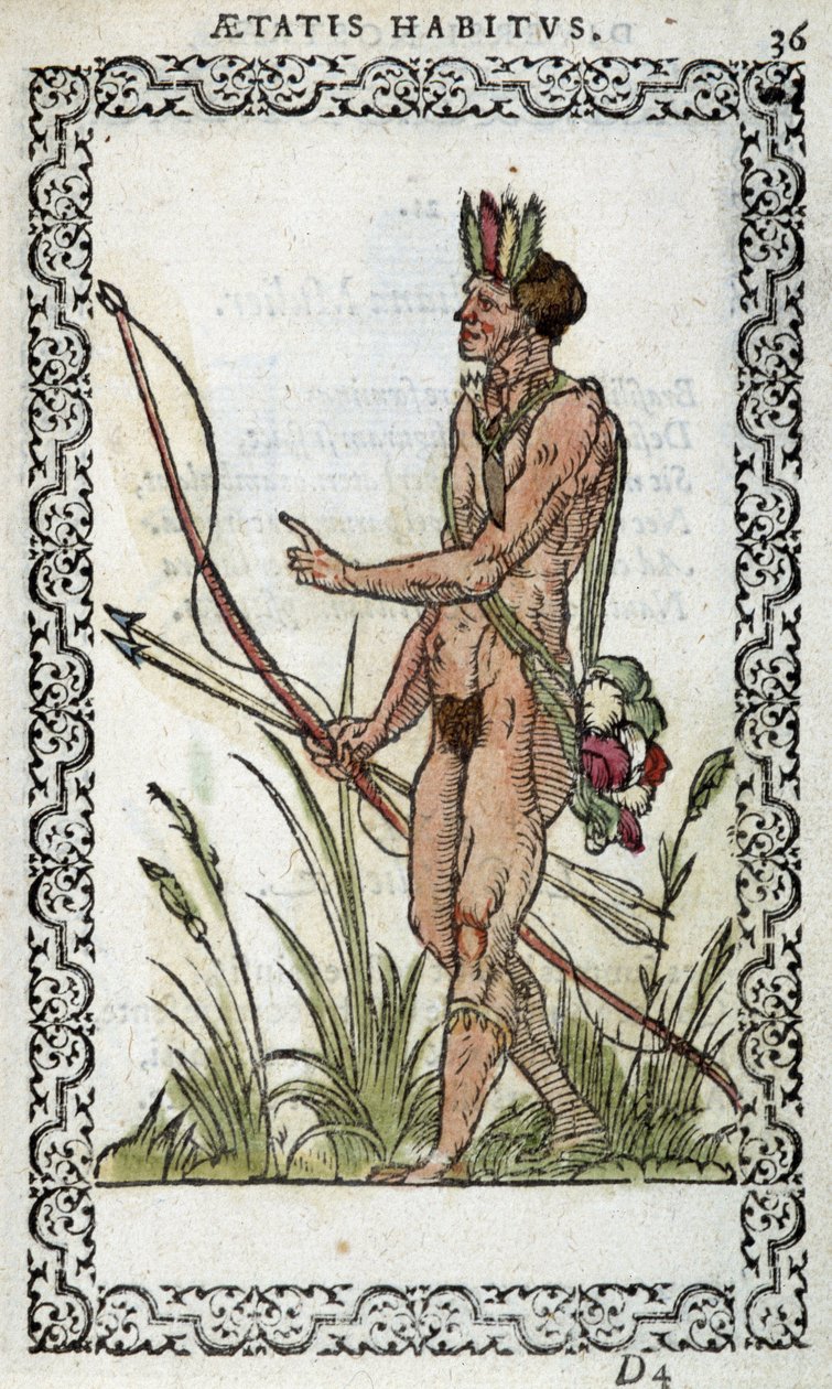 Brésilien - dans « Habits et effigies » par Jean Sluperius en 1572 - Unknown artist