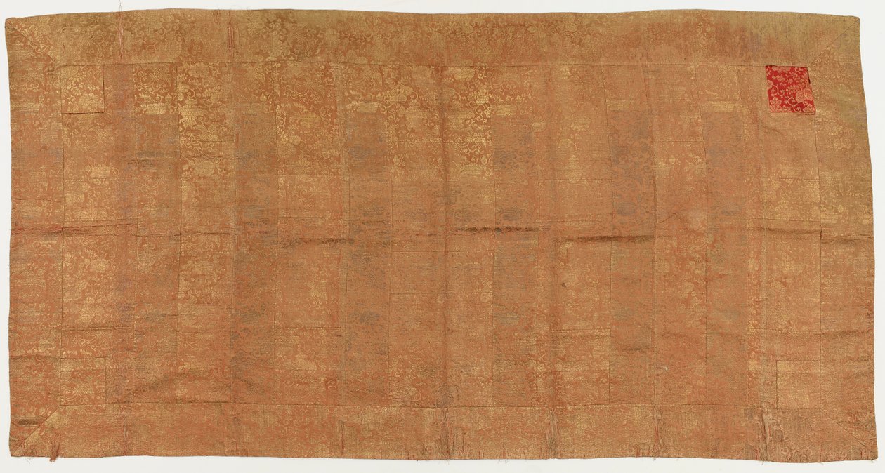 Brocade, soie. Robe de moine bouddhiste. Patchwork: Kesa - Unknown artist