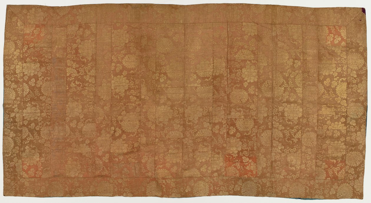 Brocade, soie. Une robe de moine bouddhiste, patchée : Kesa - Unknown artist