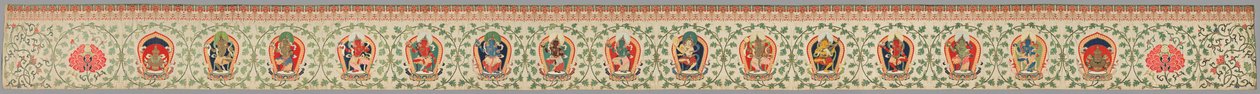 Bande brodée, connue sous le nom de "Brocade de Tribut Impérial" - Unknown artist