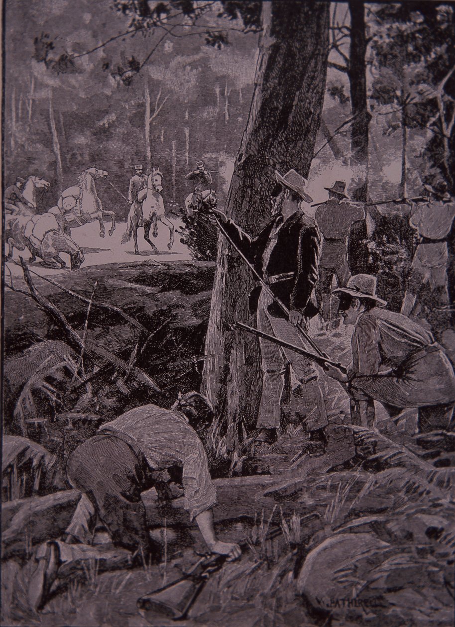 Bushrangers, hors-la-loi australiens, volent une escorte d