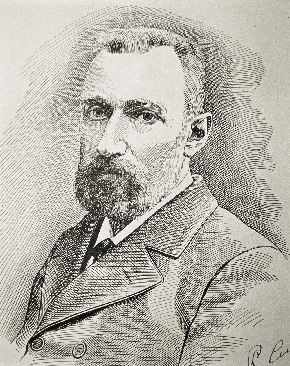 CURIE, Pierre (1859-1906). Physicien français. Portrait de 1898 - Unknown artist