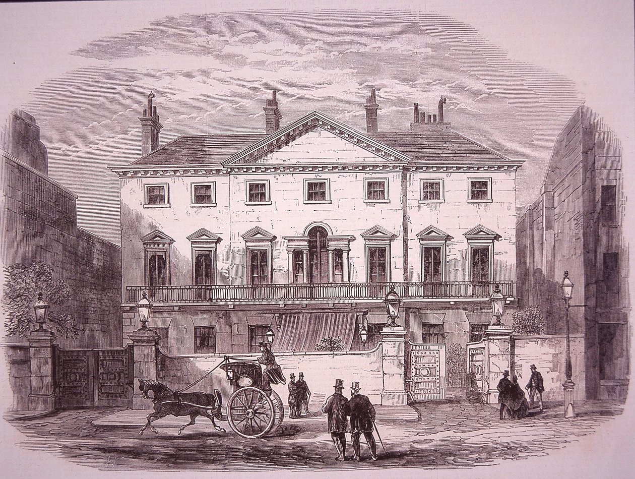 Cambridge House à Piccadilly en 1860, maison du PM lord Palmerston - Unknown artist