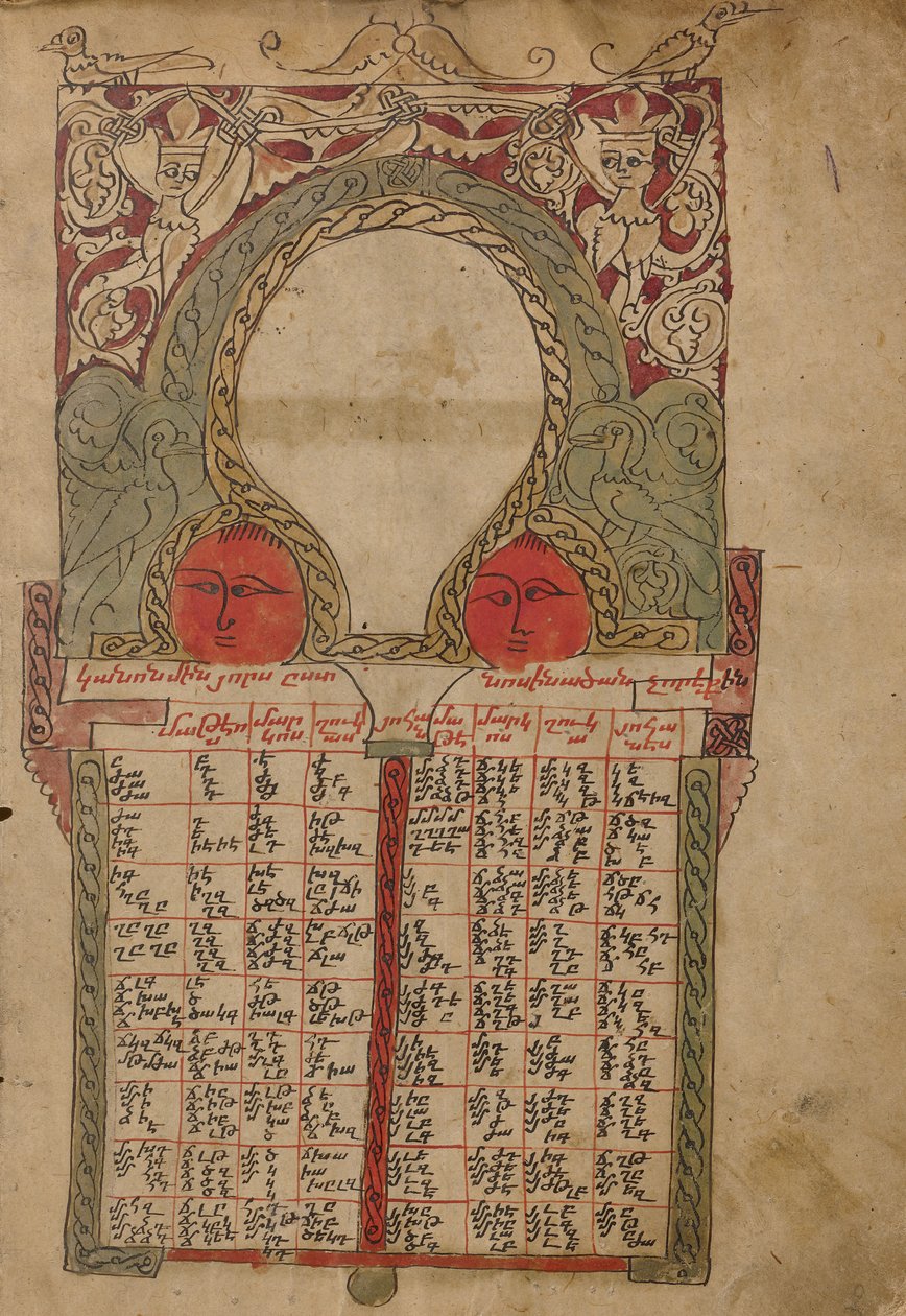 Canon Table Page - Unknown artist