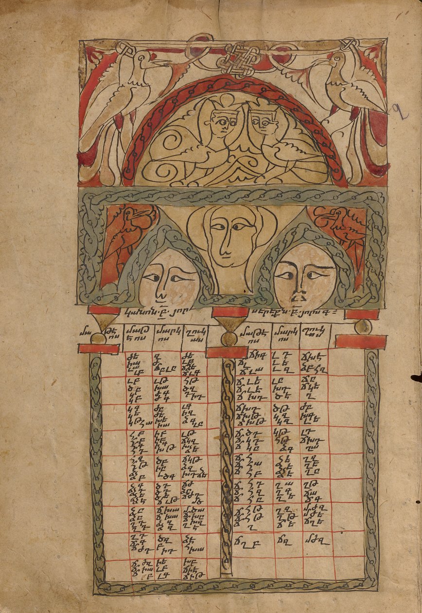 Canon Table Page - Unknown artist