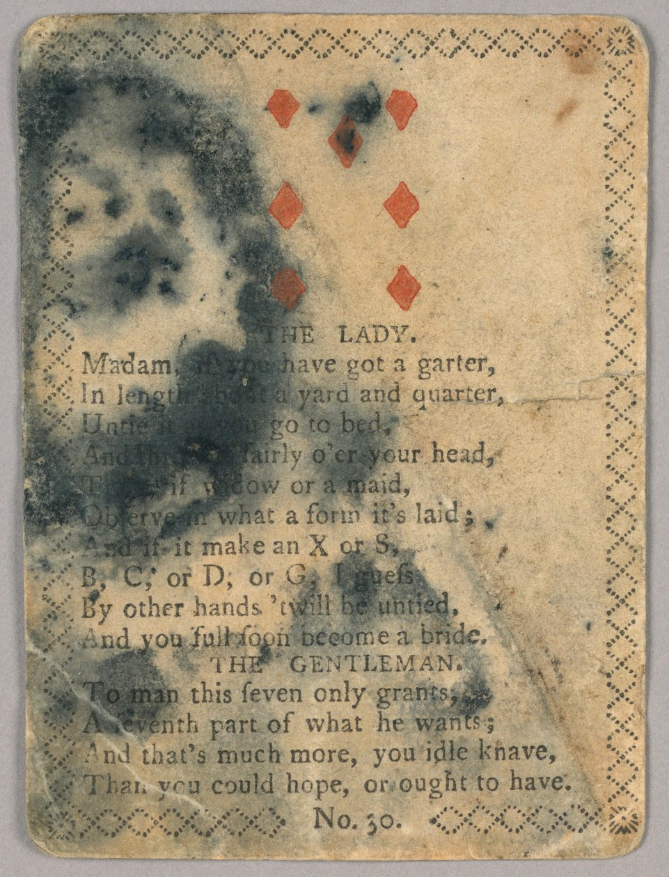 Carte avec Vers - Unknown artist
