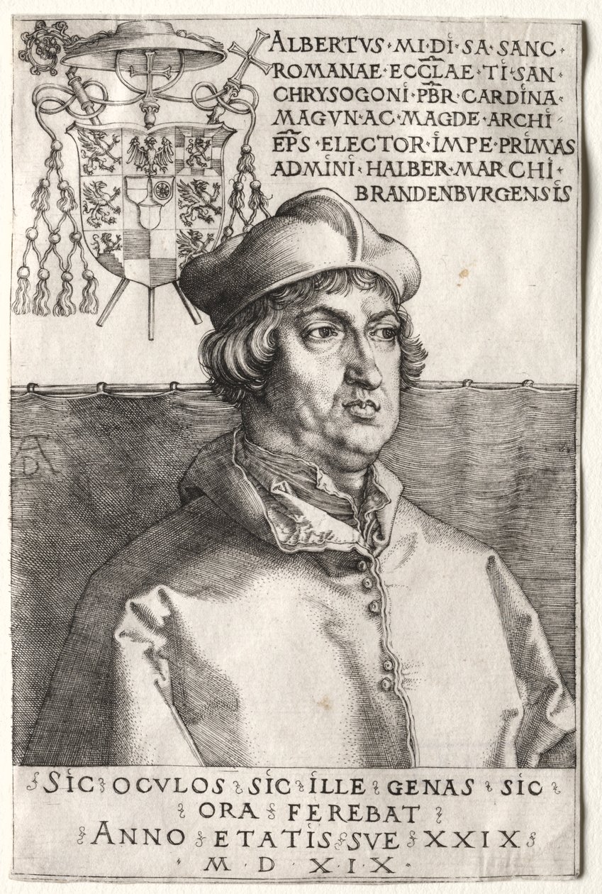 Cardinal Albrecht de Brandebourg - La petite plaque - Unknown artist