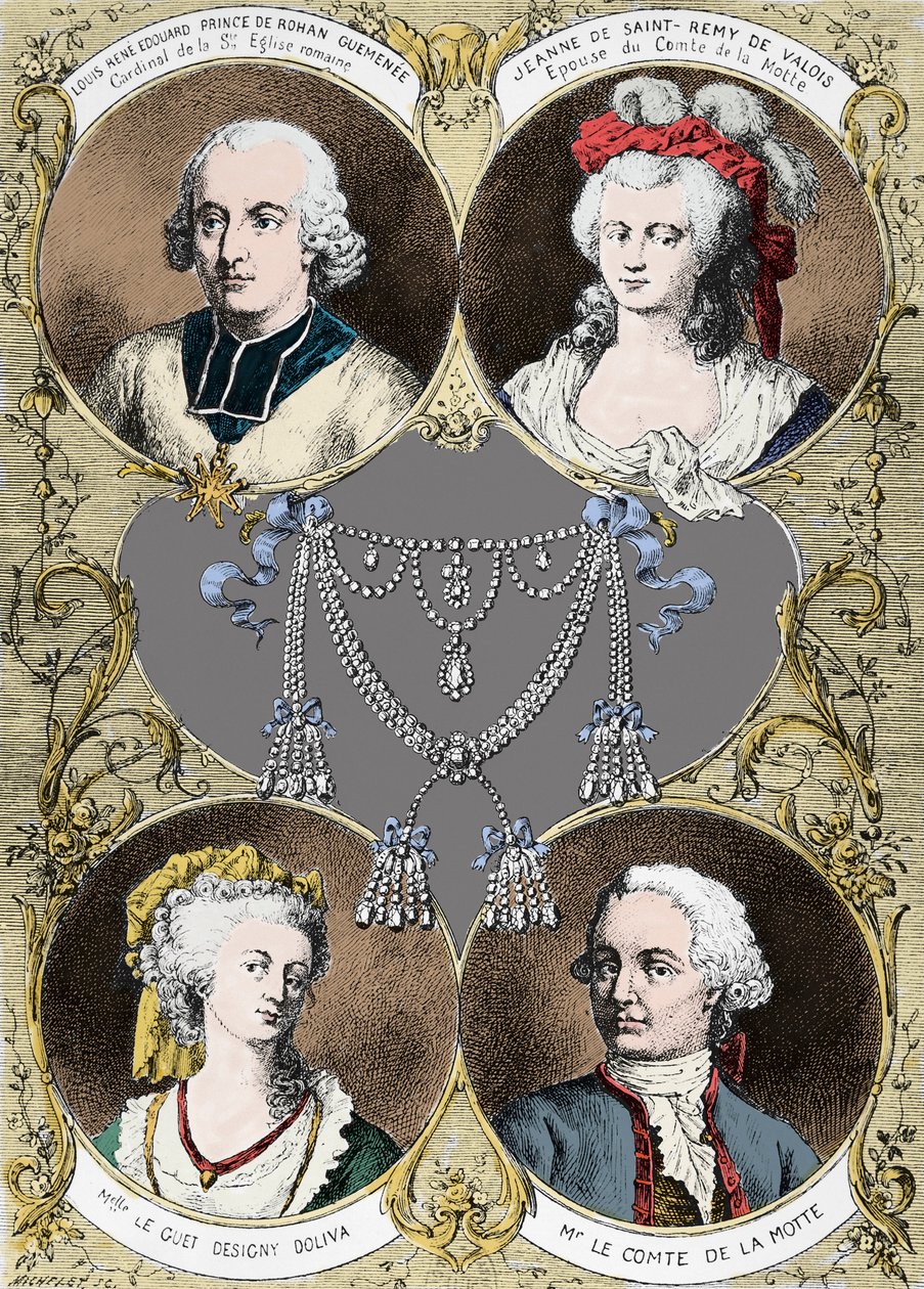 Affaire du collier de la reine Marie-Antoinette - les protagonistes de l