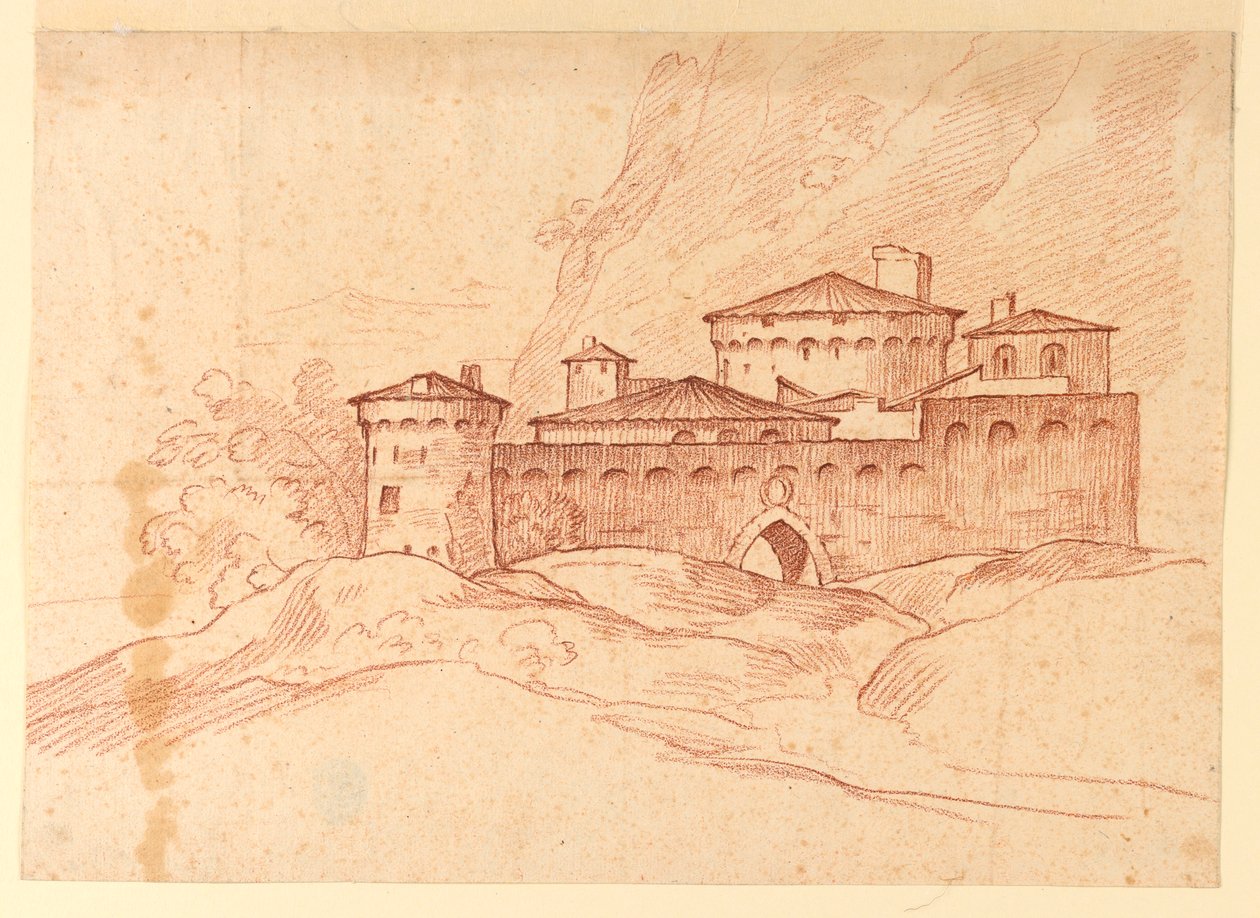 Château dans les montagnes - Unknown artist