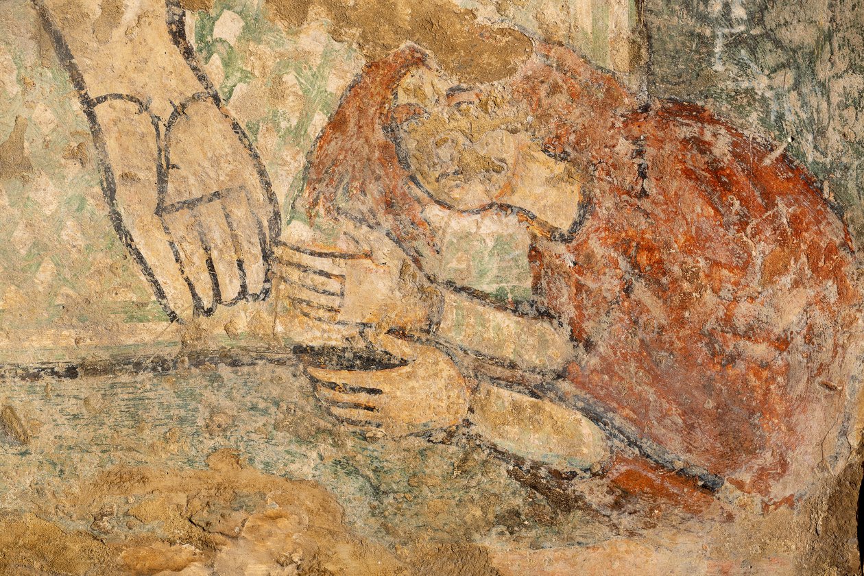 Le Christ bénissant avec Madeleine à ses pieds, détail - Unknown artist