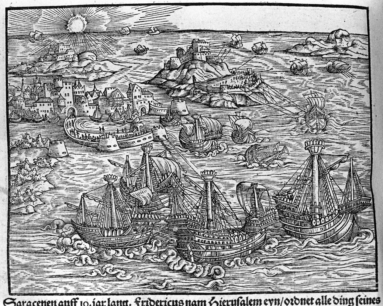Affrontements entre Sarrasins. Gravure de Johann Stumpff « Den edlen struen belten fromen » - Unknown artist