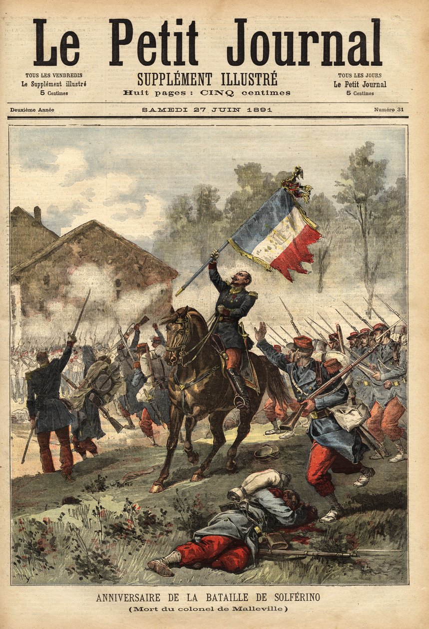 Commémoration de la bataille de Solférino, 24 juin - Unknown artist
