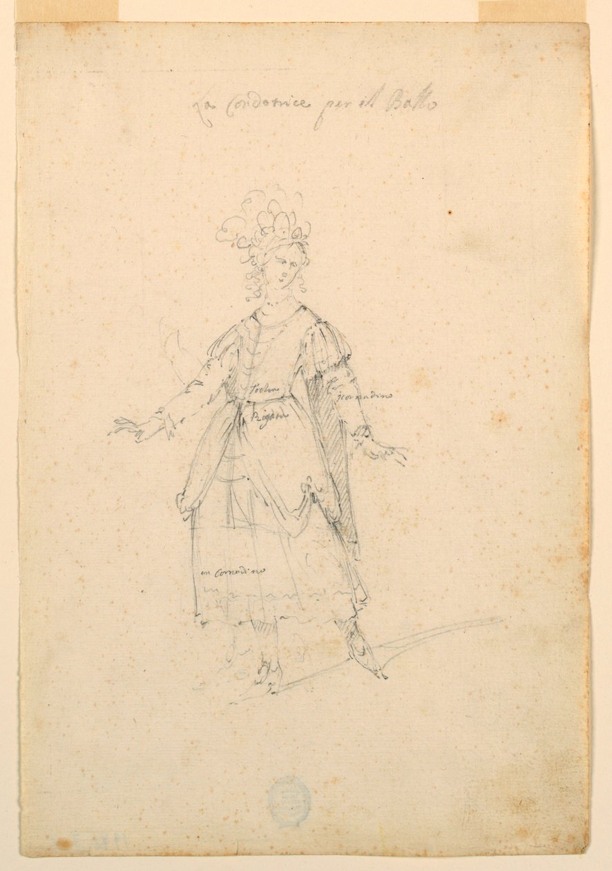 Conception de costume : Une chanteuse pour un ballet - Unknown artist