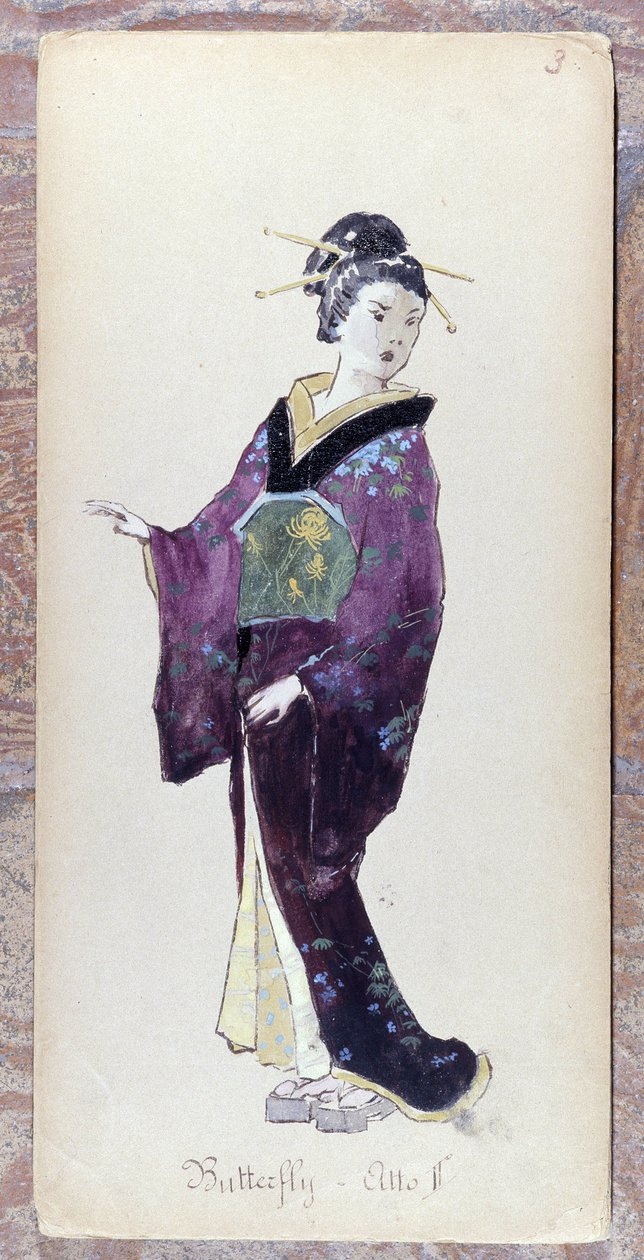 Costume de Madame Butterfly acte II pour la création de Madame Butterfly par Giacomo Puccini en 1904. Collection du Museo della Scala à Milan - Unknown artist