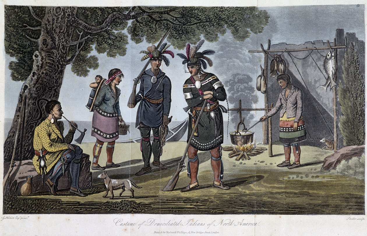 Costumes des Indiens domiciliés d