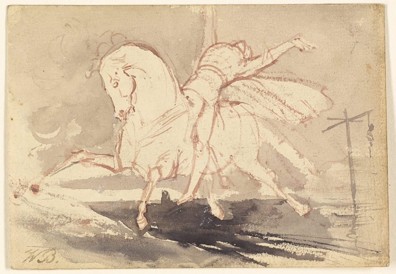 La mort sur un cheval blanc - Unknown artist