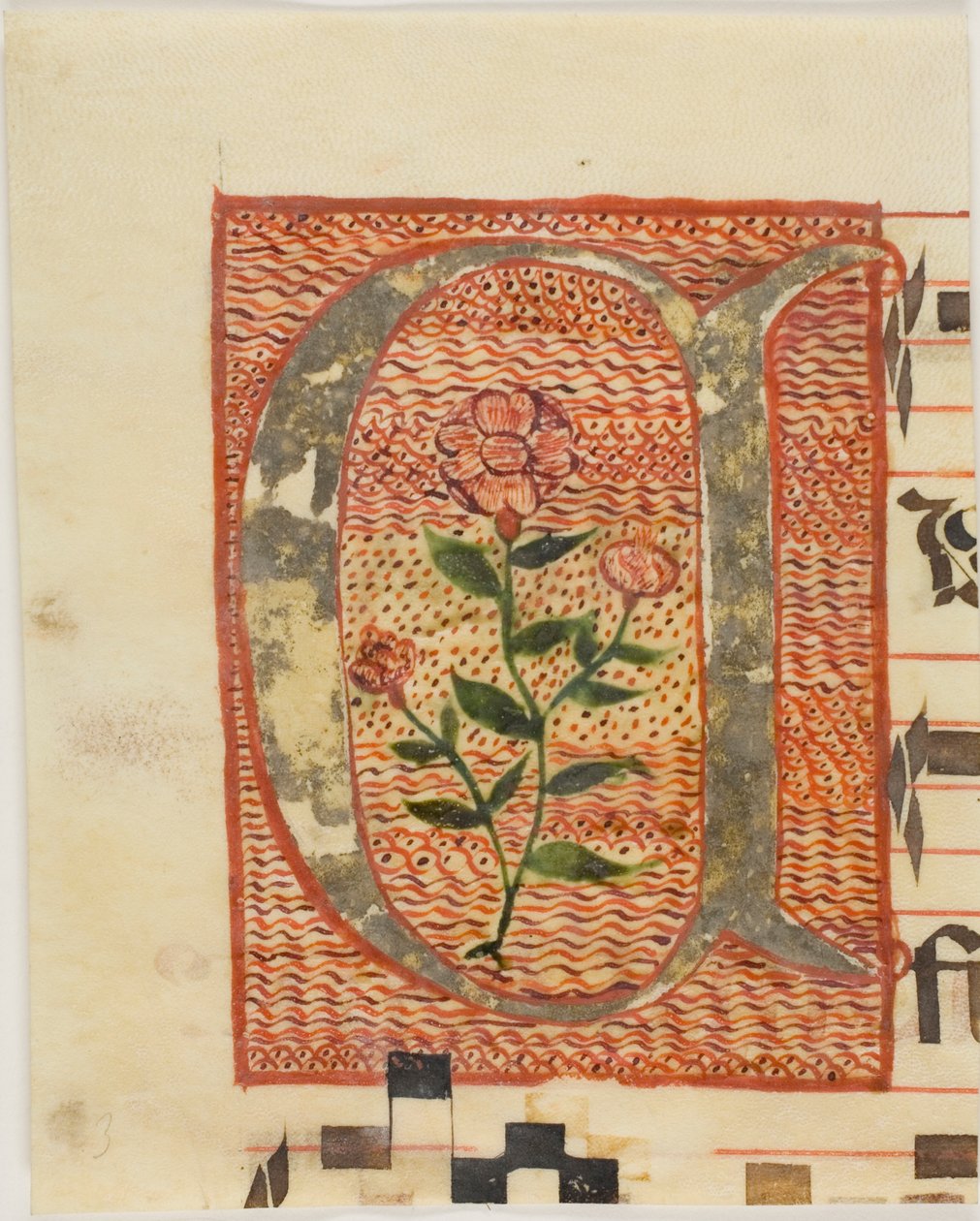 Initiale "A" décorée d