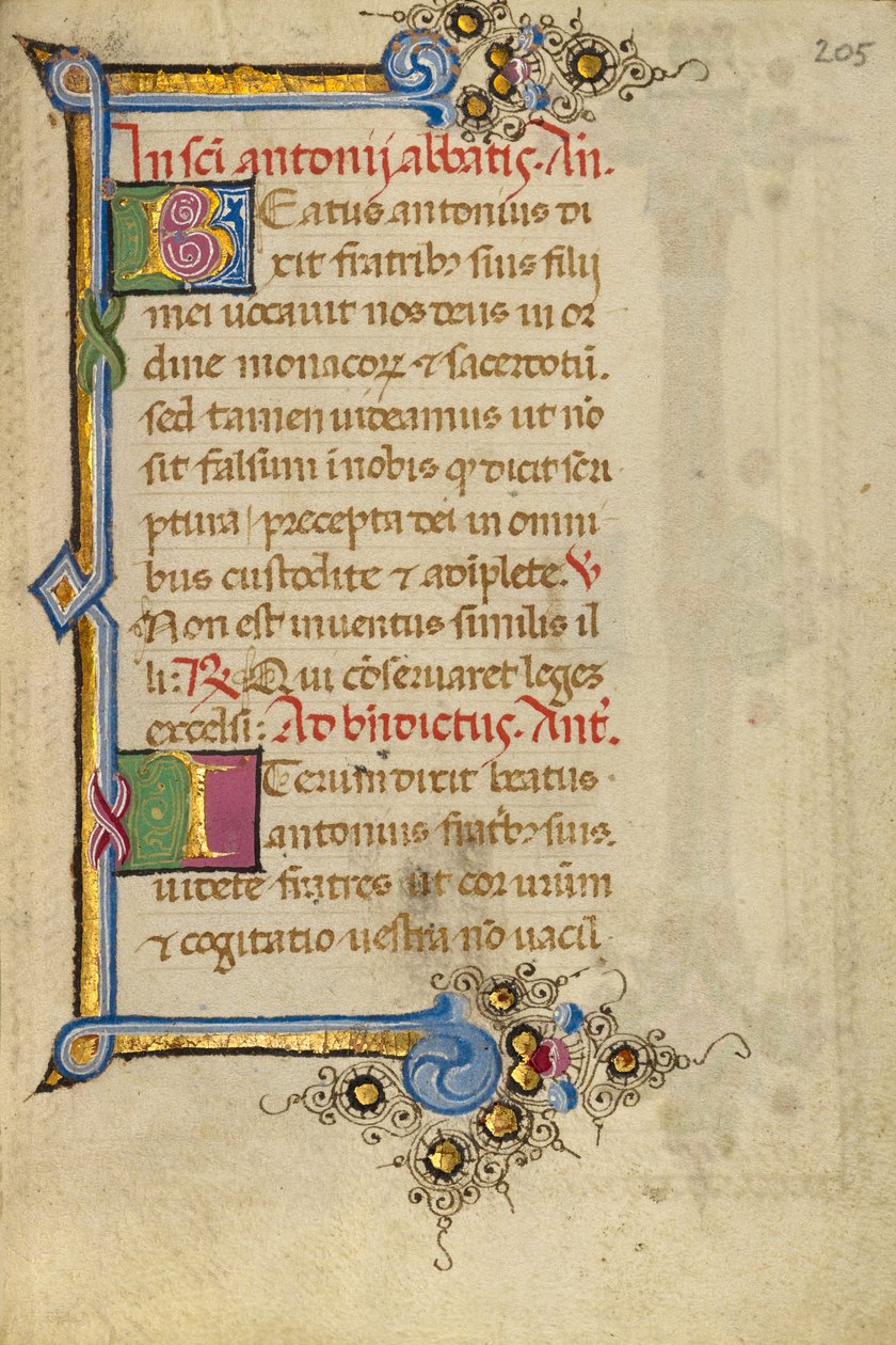 Initiale décorée B ; Initiale décorée I - Unknown artist