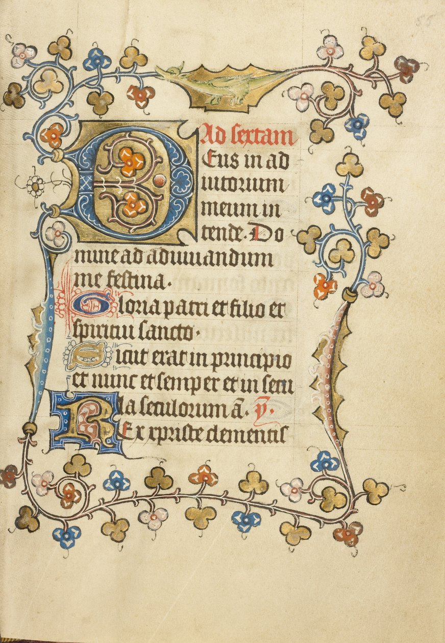 Initiale "D" décorée - Unknown artist