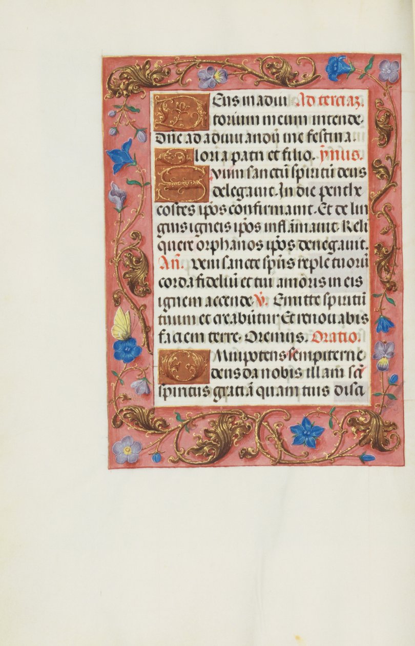 Page de texte décorée - Unknown artist