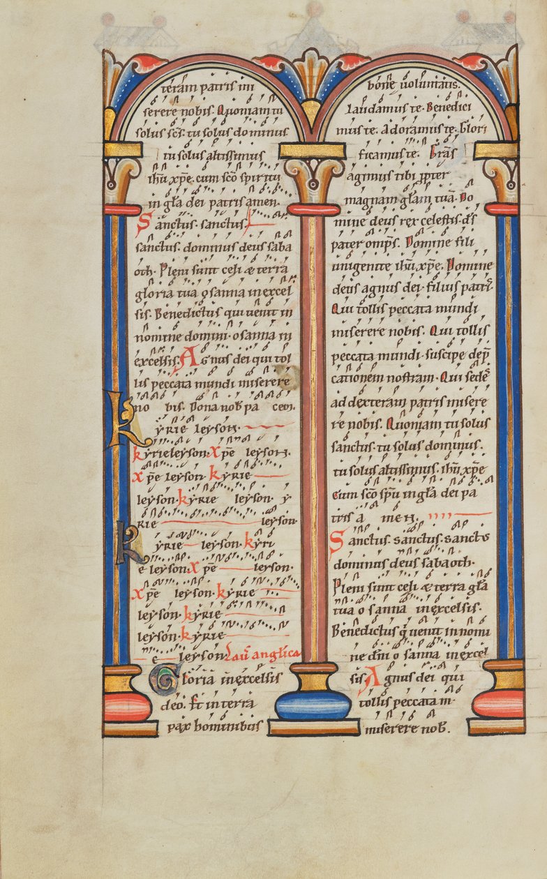 Page de texte décorée - Unknown artist