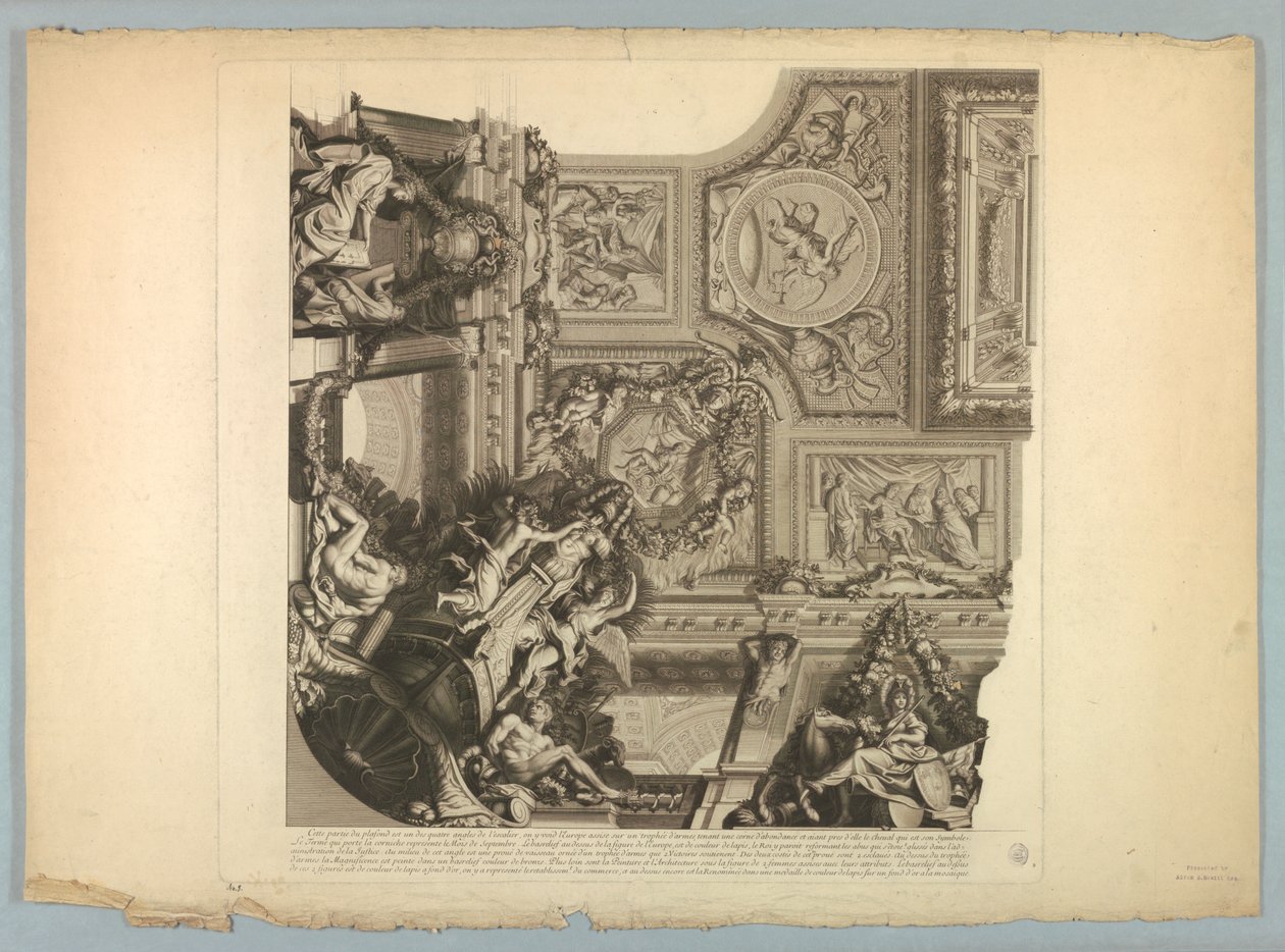 Décorations par Lebrun et Mignard au Palais de Versailles - Unknown artist