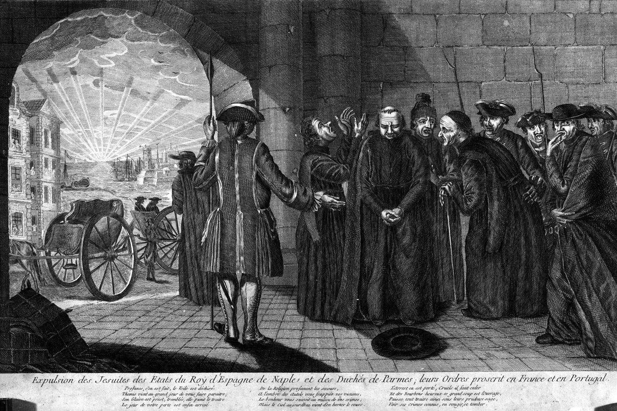 Déportation des Jésuites le 21/07/1773 : Expulsion des Jésuites des États du Roi d