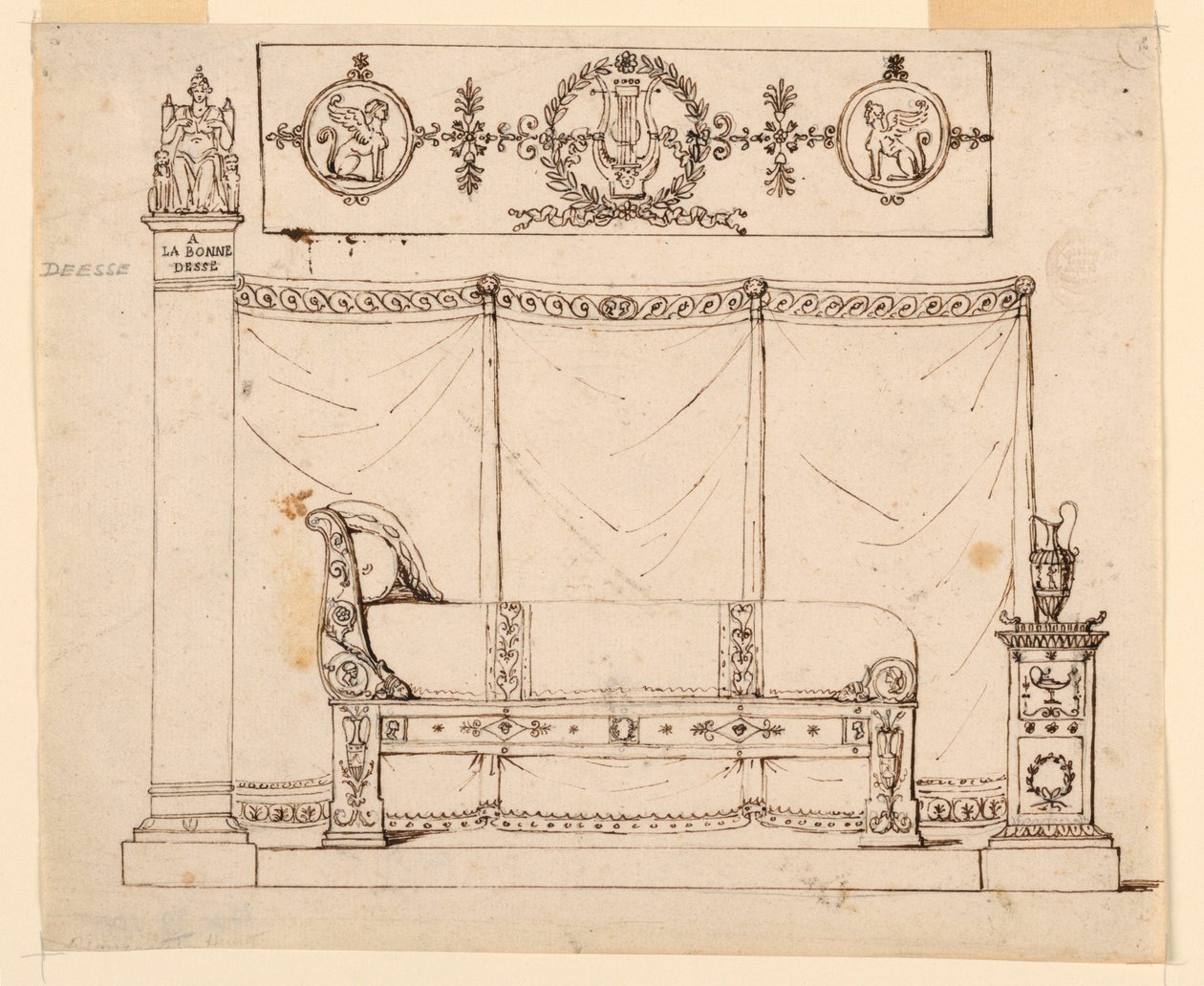 Conception pour mobilier de chambre - Unknown artist