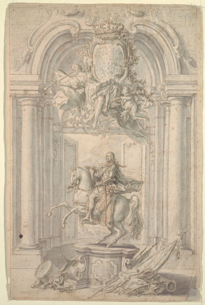 Design pour monument équestre de Charles III - Unknown artist