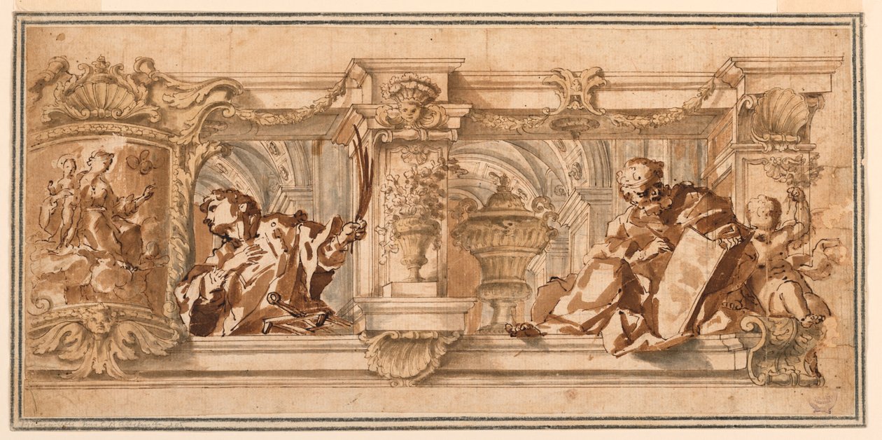Conception pour une frise de plafond - Unknown artist