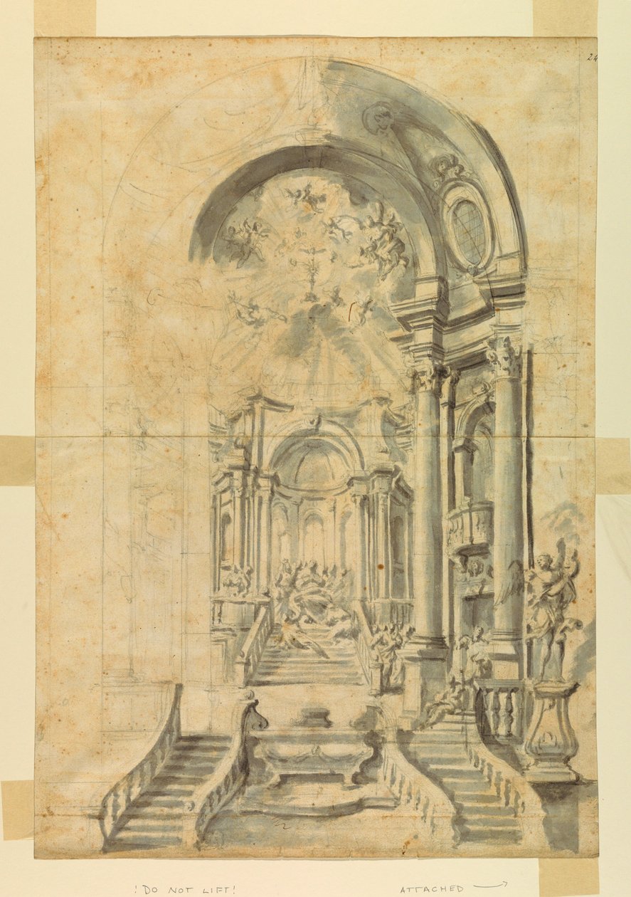 Design pour un décor de fête religieuse - Unknown artist