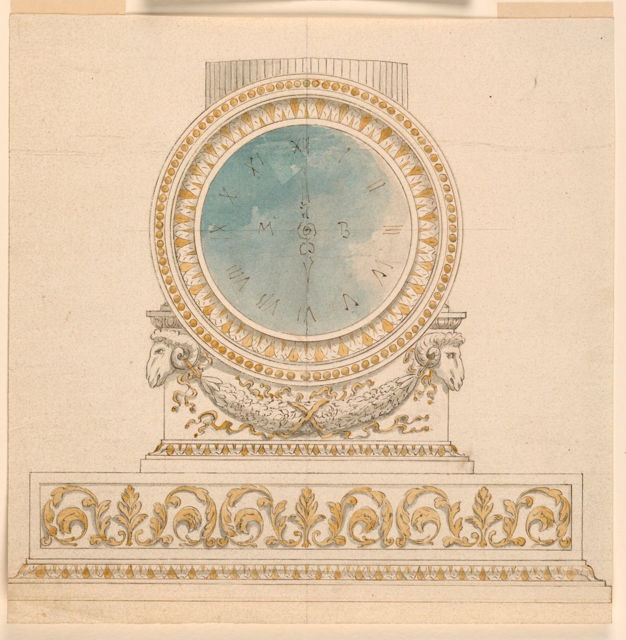 Conception pour une horloge - Unknown artist