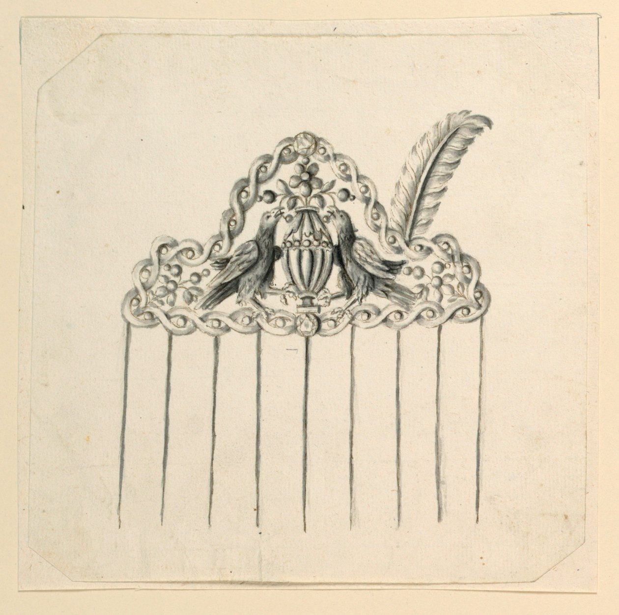 Conception pour un peigne - Unknown artist