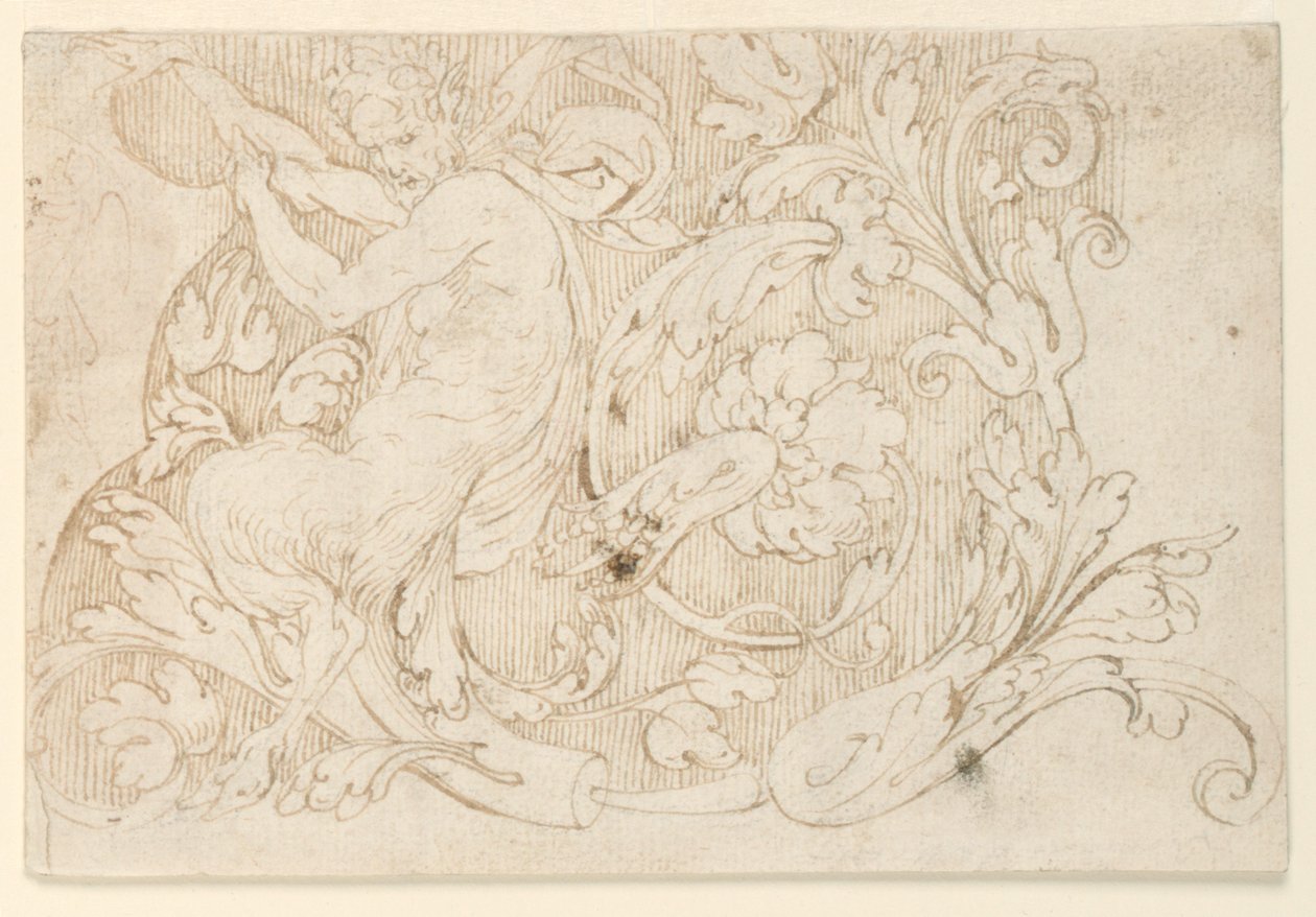 Conception pour un détail de frise arabesque - Unknown artist