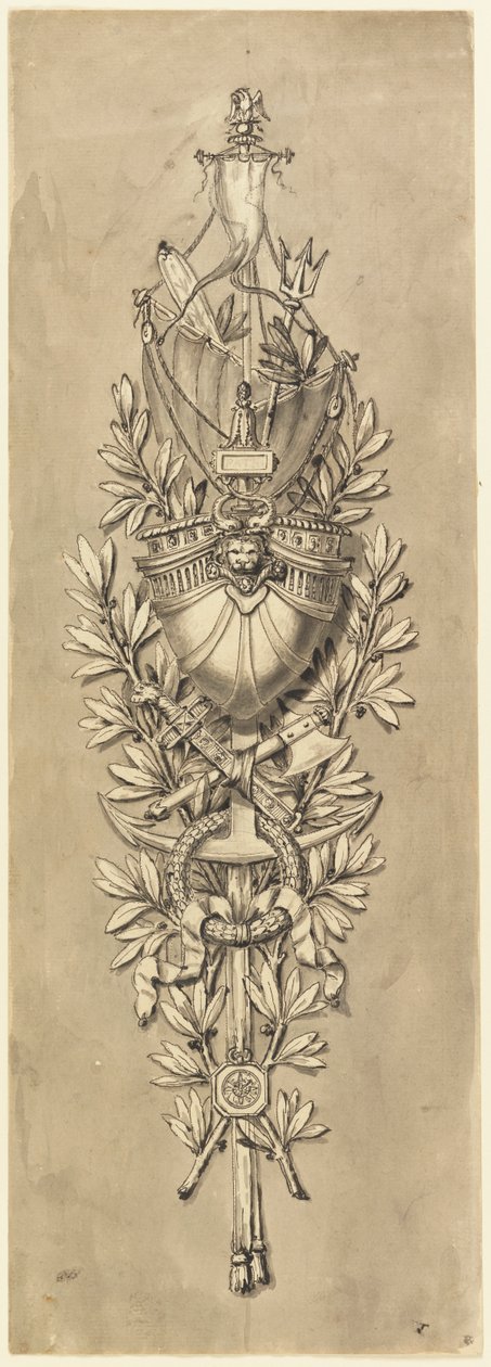 Conception pour un trophée marin - Unknown artist