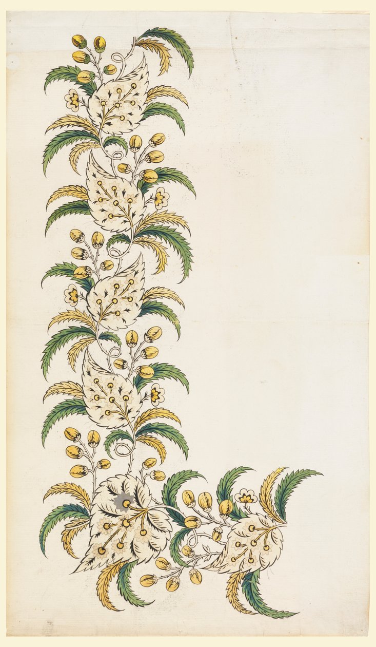 Conception pour une bordure verticale imprimée - Unknown artist