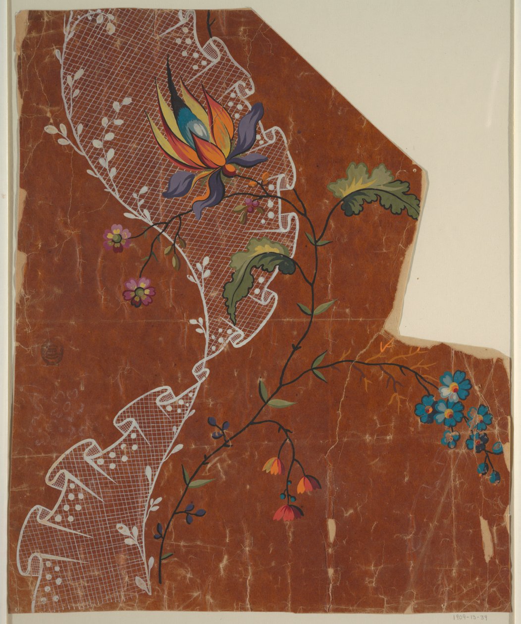 Conception pour un tissu brodé ou tissé - Unknown artist