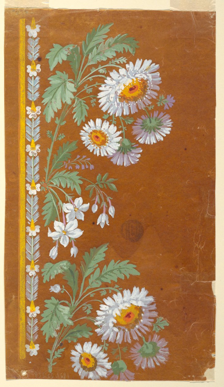 Conception pour une bordure de broderie - Unknown artist