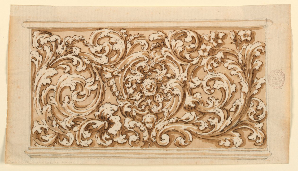 Conception pour un panneau oblong - Unknown artist